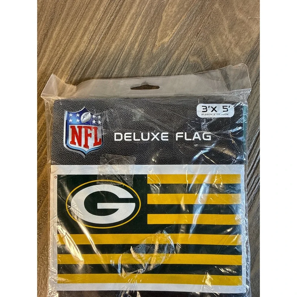 Green Bay Packers WinCraft Deluxe Flag 3x5 Green Gold New NFL Banner USA Made